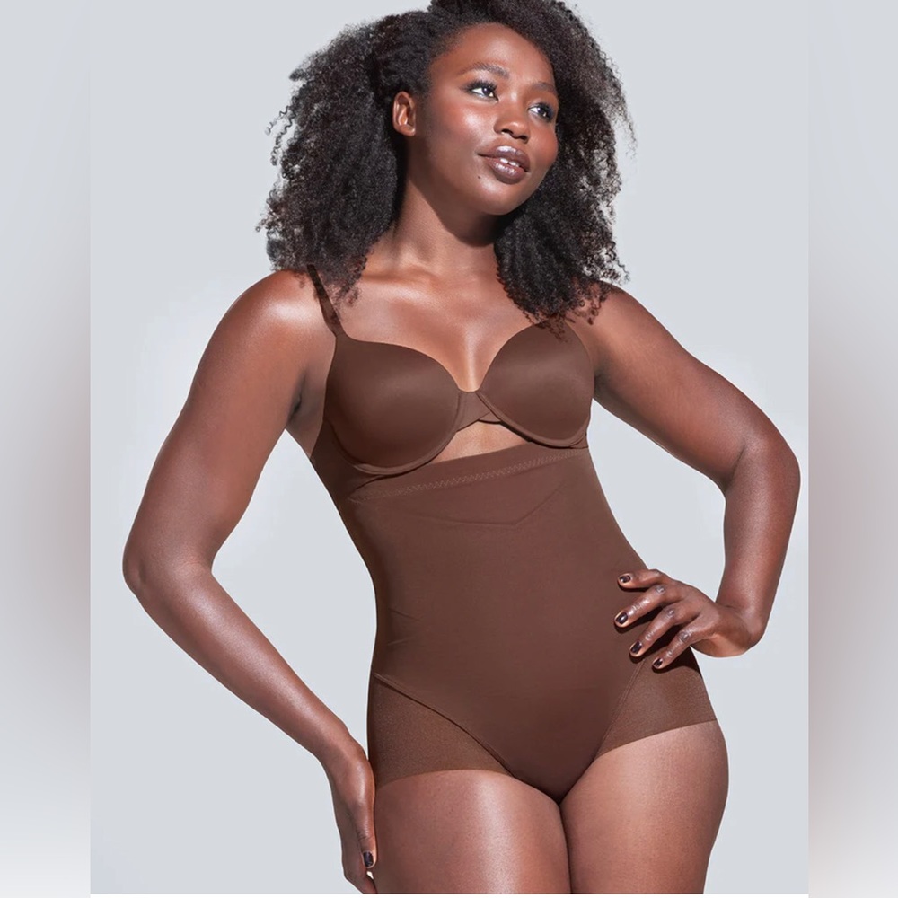 Honeylove SuperPower Brief - Mocha - Size Large